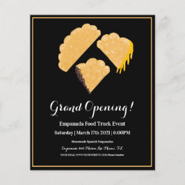 Folheto de Comida de Evento Empanada
