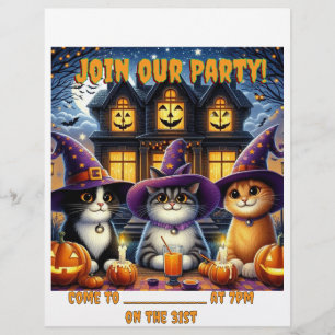 Folheto de Convidado do Halloween