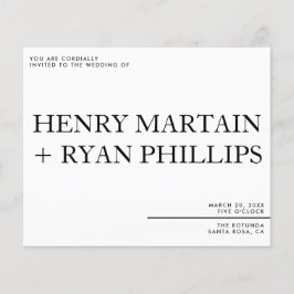 Folheto de Convite de Casamento