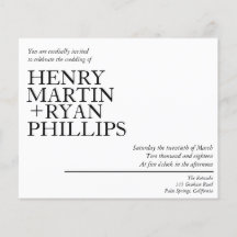 Folheto de Convite de Casamento