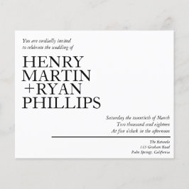 Folheto de Convite de Casamento