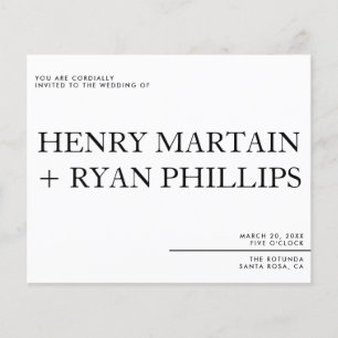 Folheto de Convite de Casamento