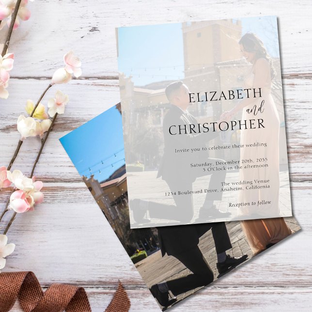 Folheto de Convite Fotográfico Moderno de Orçament (Criador carregado)