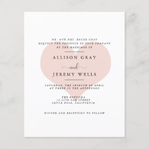 Folheto de Convite para Casamento de Orçamento