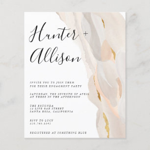 Folheto de Convite para Festa de noivado de Orçam