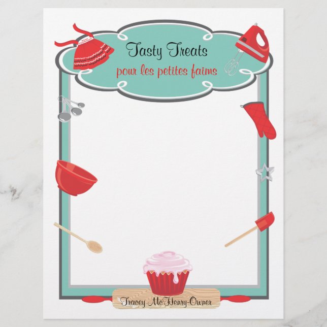 Folheto de cozinhar e folheto informativo (Frente)