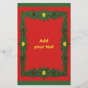 Folheto de decoração de Natal