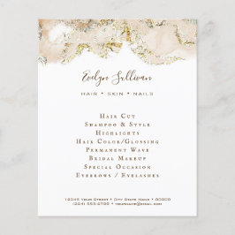 Folheto de Design de borbulhamento bege