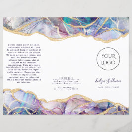 Folheto de design de Opal Escuro