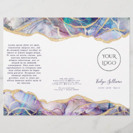 Folheto de design de Opal Escuro