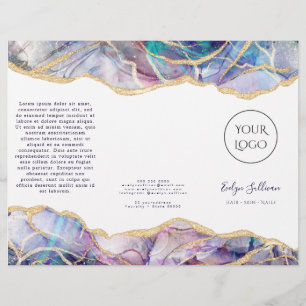 Folheto de design de Opal Escuro