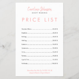 Folheto de Design de texto Mínimo da Boutique de C