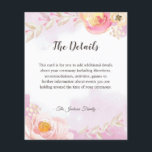 Folheto de Detalhes do Jardim de Rosa Dourado Rosa<br><div class="desc">Folheto de Detalhes do Jardim de Rosa Dourado Rosa Elegante</div>