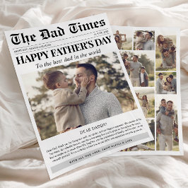 Folheto de Dia de os pais Feliz da Colagem de Foto