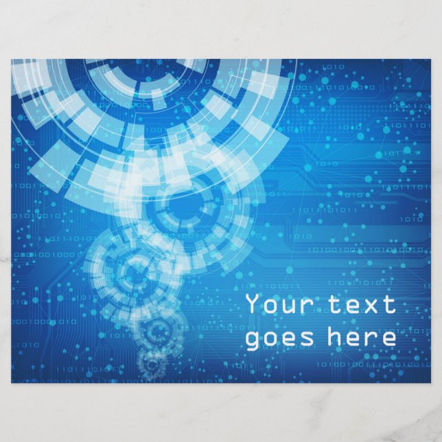 folheto de estilo técnico (Frente)