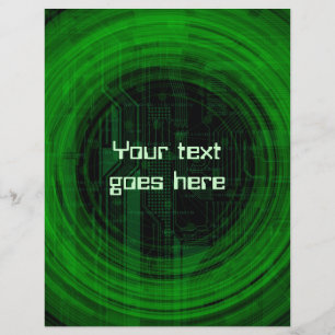 folheto de estilo tecnológico