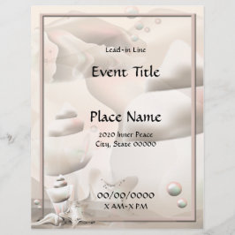 Folheto de Eventos das Capas de Oceano