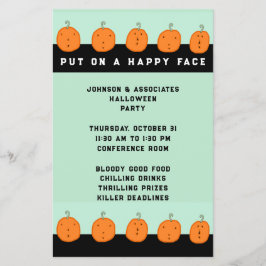 Folheto de eventos do Dia das Bruxas