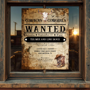 Folheto de eventos ocidental