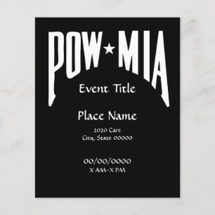 Folheto de Eventos Pequenos POW MIA