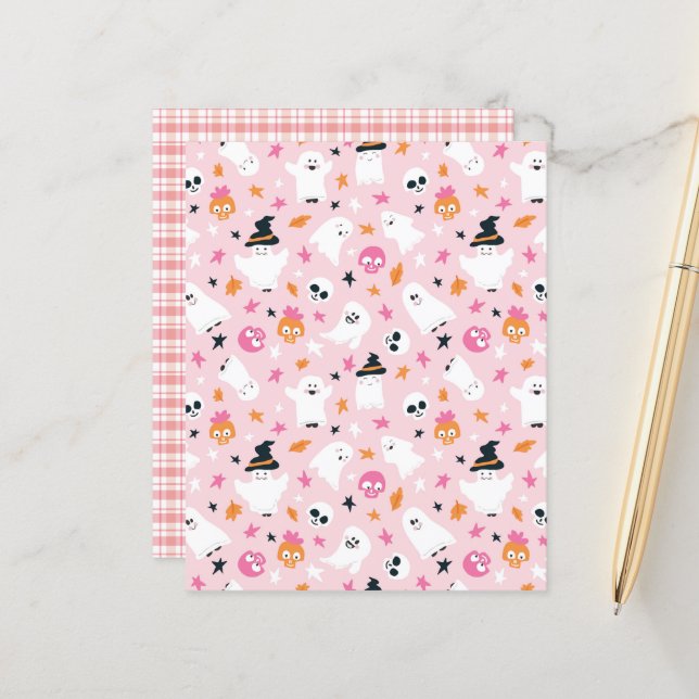 Folheto de Fantasmas do Bom Halloween (Frente/Verso In Situ)