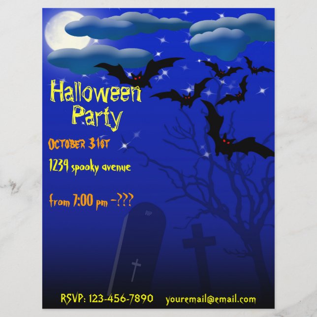 Folheto de Festas de Halloween (Frente)