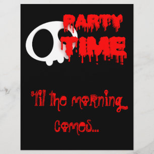 Folheto de festas de Halloween