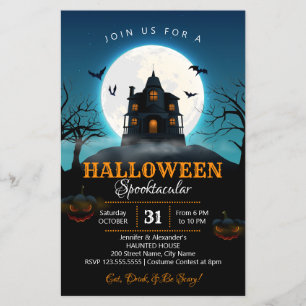 Folheto de Festas de Halloween