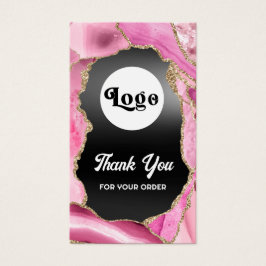 Folheto de folha preta, cor-de-rosa