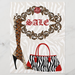 Folheto de Folheto de Couro e Couro de Zebra