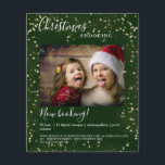 Folheto de fotos das Luzes de Natal específico do<br><div class="desc">Folheto de fotos das Luzes de Natal específico do cliente,  verde. Basta editar seu produto carregando sua foto e digitando seu texto. Você pode selecionar a fonte,  a cor e a posição individualmente por "mais personalização".</div>