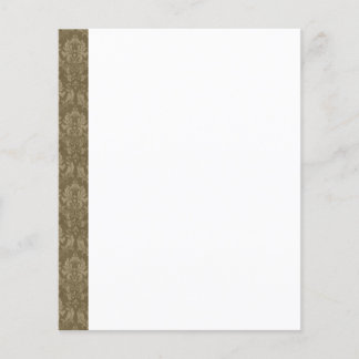 Folheto de Fundo do Papel de Borda Vintage Damask