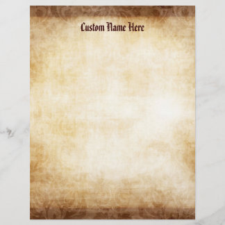 Folheto de Fundo do Papel Vintage Personalizado
