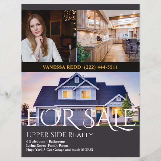 Folheto De Imóveis Profissionais Para Venda (Frente)