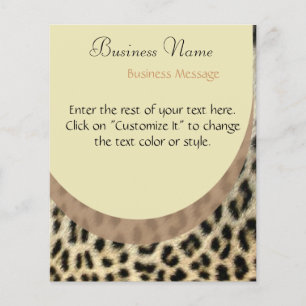 Folheto de Impressão Leopardo