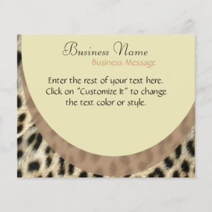 Folheto de Impressão Leopardo