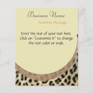 Folheto de Impressão Leopardo