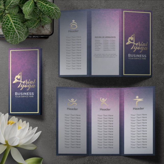 Folheto de Instrutor de Meditação de Yoga Aérea (Criador carregado)