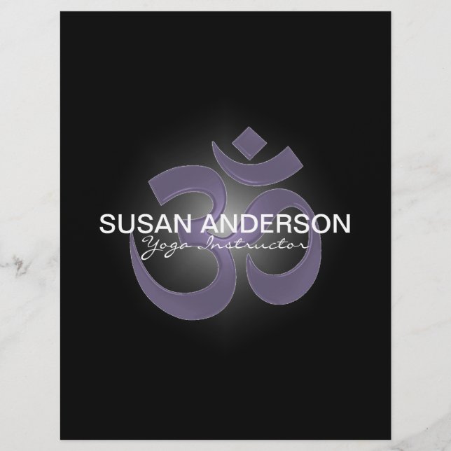 Folheto de Instrutor YOGA (Frente)