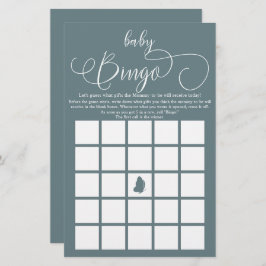 Folheto de Jogo de Bebê com Caligrafia Mínima Mode