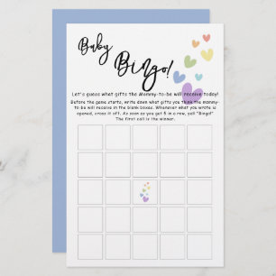 Folheto de Jogo de Bebê e Corações Bonitos