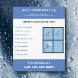 Folheto de limpeza da janela<br><div class="desc">Um panfleto para serviços profissionais de limpeza de janelas. Vem com o número de telefone,  o contato do cheio e a lista de serviços!</div>