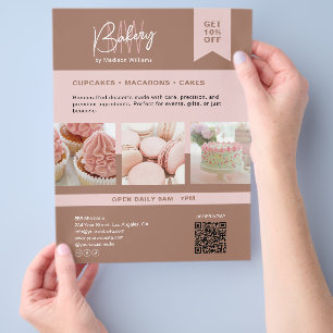 Folheto de Logotipo Monograma Personalizado da Bak