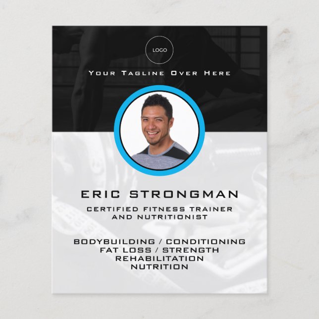 Folheto de malhação da imagem do perfil pessoal (Frente)