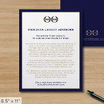 Folheto de marinho azul e Dourado para empresas co<br><div class="desc">Um simples modelo de folheto comercial azul e ouro personalizado em um estilo moderno minimalista que pode ser facilmente atualizado com o logotipo da sua empresa, os detalhes de contato e o texto do folheto personalizado. Ideal para produtos de marketing, serviços, promoções, preços de eventos e muito mais. Perfeito para...</div>