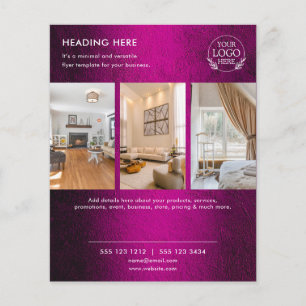 Folheto de Marketing de negócios minimalista   Log