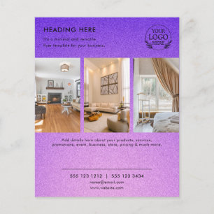 Folheto de Marketing de negócios minimalista   Log