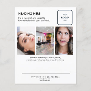 Folheto de Marketing para empresas de fotos mínima