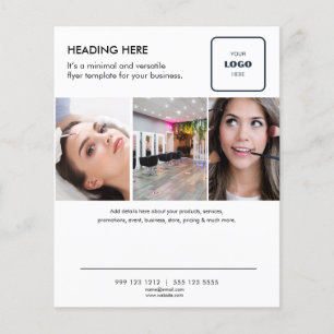 Folheto de Marketing para empresas de fotos mínima