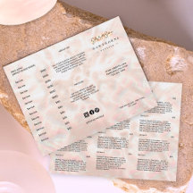 Folheto de Opala Branca Lista de Preços em Rose Go